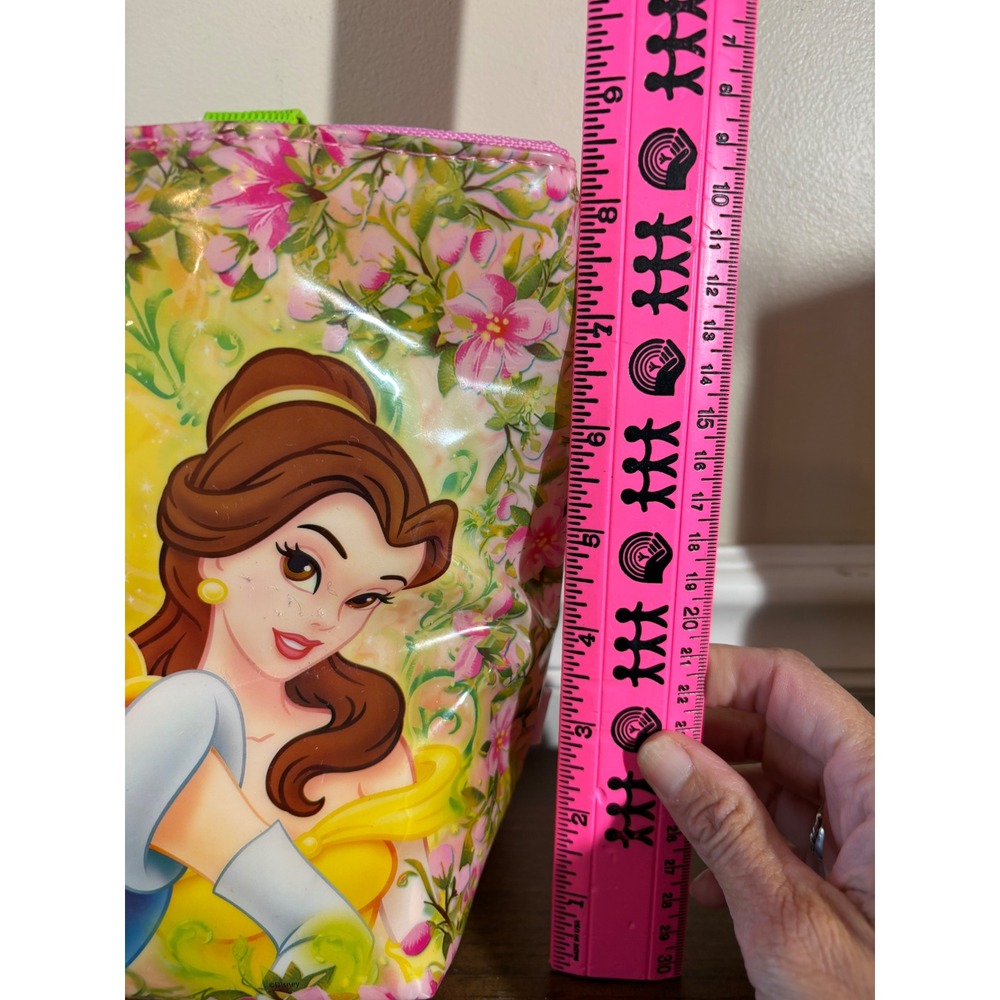 Disney Princess Insulated Lunch Bag Pink Belle Cinderella Aurora Floral Tote